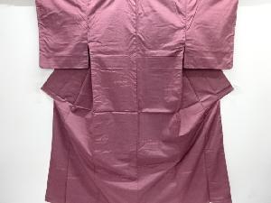 草花模様織り出し手織り紬着物